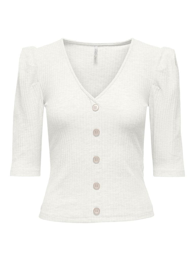 ONLY ONLNELLA 2/4 BUTTON TOP JRS Dames Top - Maat XS