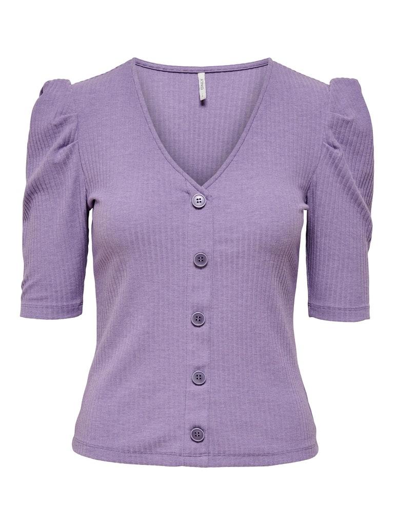 ONLY ONLNELLA 2/4 BUTTON TOP JRS Dames Top - Maat XL