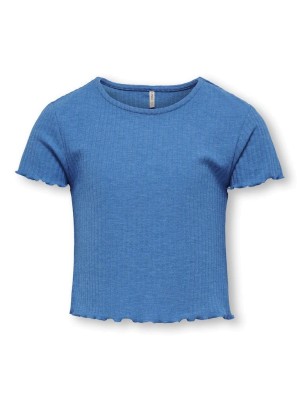 Only Kids KONNELLA S/S O-NECK TOP NOOS JRS French Blue | Freewear