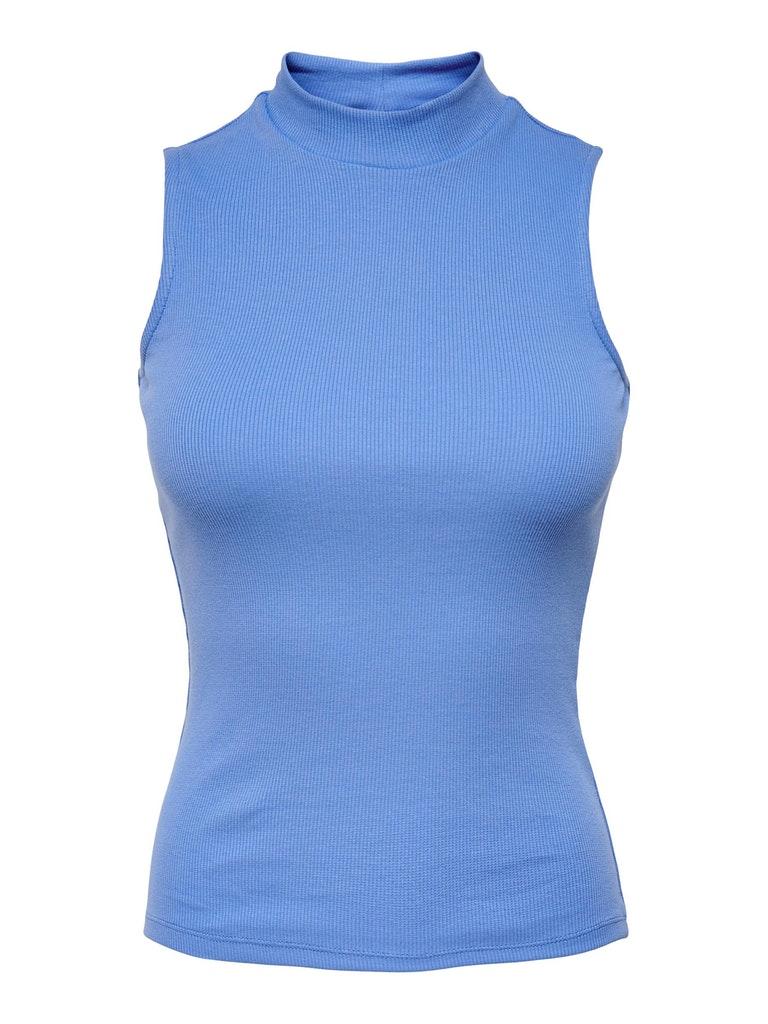 Only Top Onlnessa S/l Highneck Rib Top Jrs N 15227000 Ultramarine Dames Maat - L