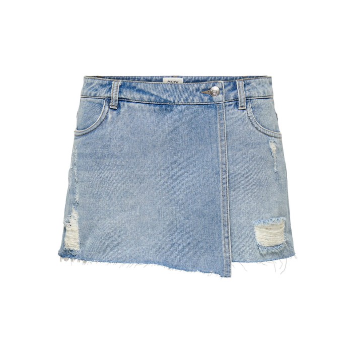 Only ONLTEXAS LIFE REG LB DNM SKORT BJ Light Blue Denim | Freewear ONLTEXAS LIFE REG LB DNM SKORT BJ - www.freewear.nl - Freewear