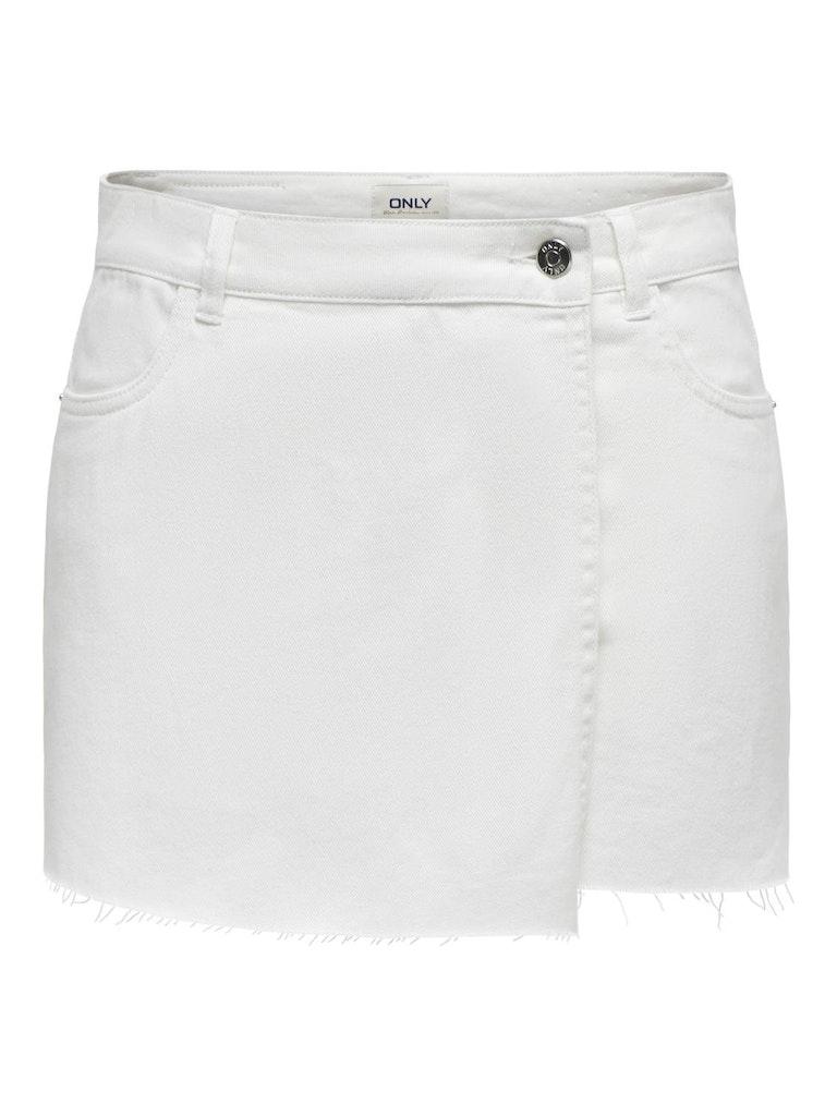 Only Broek Onltexas Reg Dnm Skort Bj Noos 15227220 White Dames Maat - S