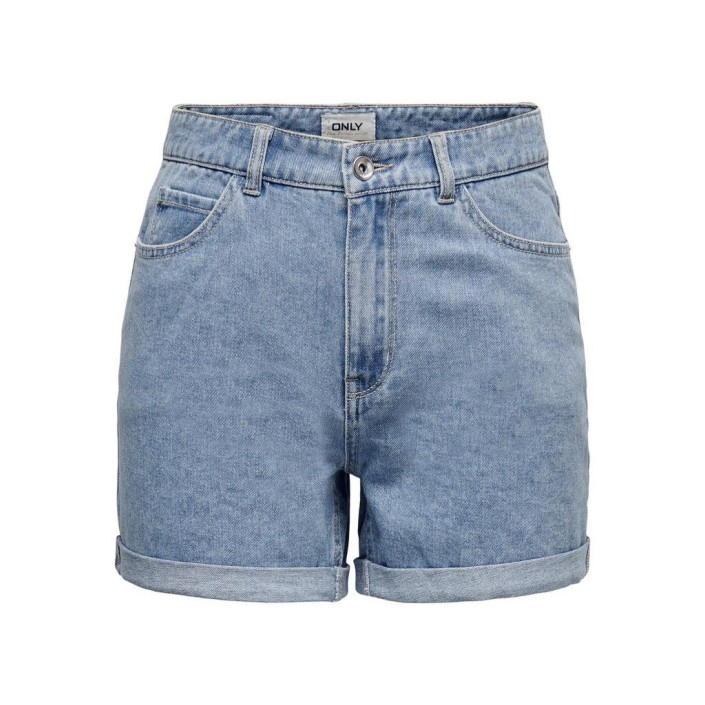 Only ONLVEGA HW MOM DNM SHORTS NOOS Light Blue Denim | Freewear ONLVEGA HW MOM DNM SHORTS NOOS - www.freewear.nl - Freewear