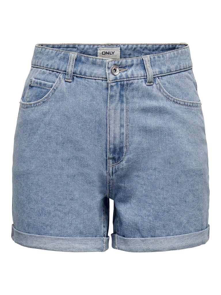 ONLVEGA HW MOM DNM SHORTS NOOS Dames Broek - Maat S