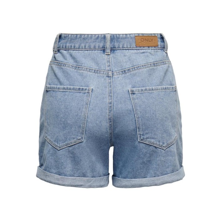 Only ONLVEGA HW MOM DNM SHORTS NOOS Light Blue Denim | Freewear ONLVEGA HW MOM DNM SHORTS NOOS - www.freewear.nl - Freewear