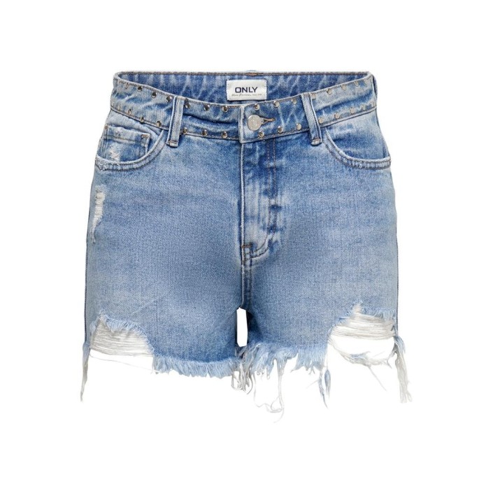Only ONLPACY HW STUDDED DNM SHORTS BJ Medium Blue Denim | Freewear ONLPACY HW STUDDED DNM SHORTS BJ - www.freewear.nl - Freewear
