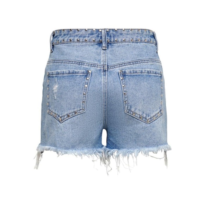 Only ONLPACY HW STUDDED DNM SHORTS BJ Medium Blue Denim | Freewear ONLPACY HW STUDDED DNM SHORTS BJ - www.freewear.nl - Freewear