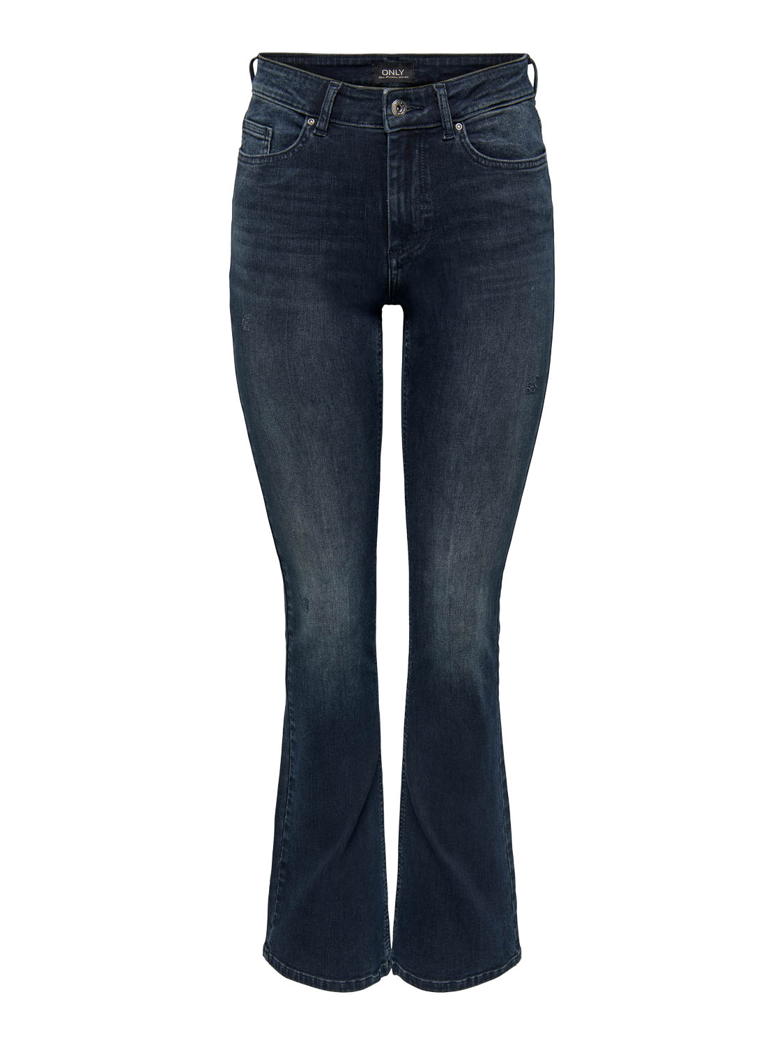 Only Jeans Onlblush Mid Flared Dnm Rea409 Noos 15233833 Blue Black Denim Dames Maat - W30 X L34