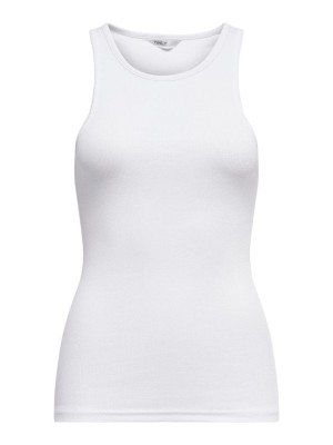 Only ONLKENYA RIB TANK TOP JRS NOOS White | Freewear ONLKENYA RIB TANK TOP JRS NOOS - www.freewear.nl - Freewear