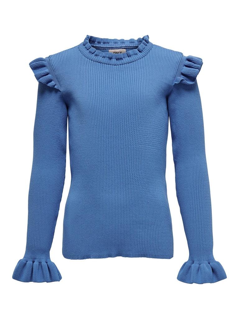 Only Kids Konsally L/s Ruffle Pullover Knt