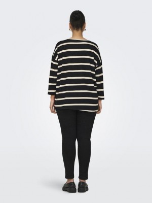 Carmakoma CARALBA 3/4 TOP Black/THIN SANDSHELL | Freewear CARALBA 3/4 TOP - www.freewear.nl - Freewear