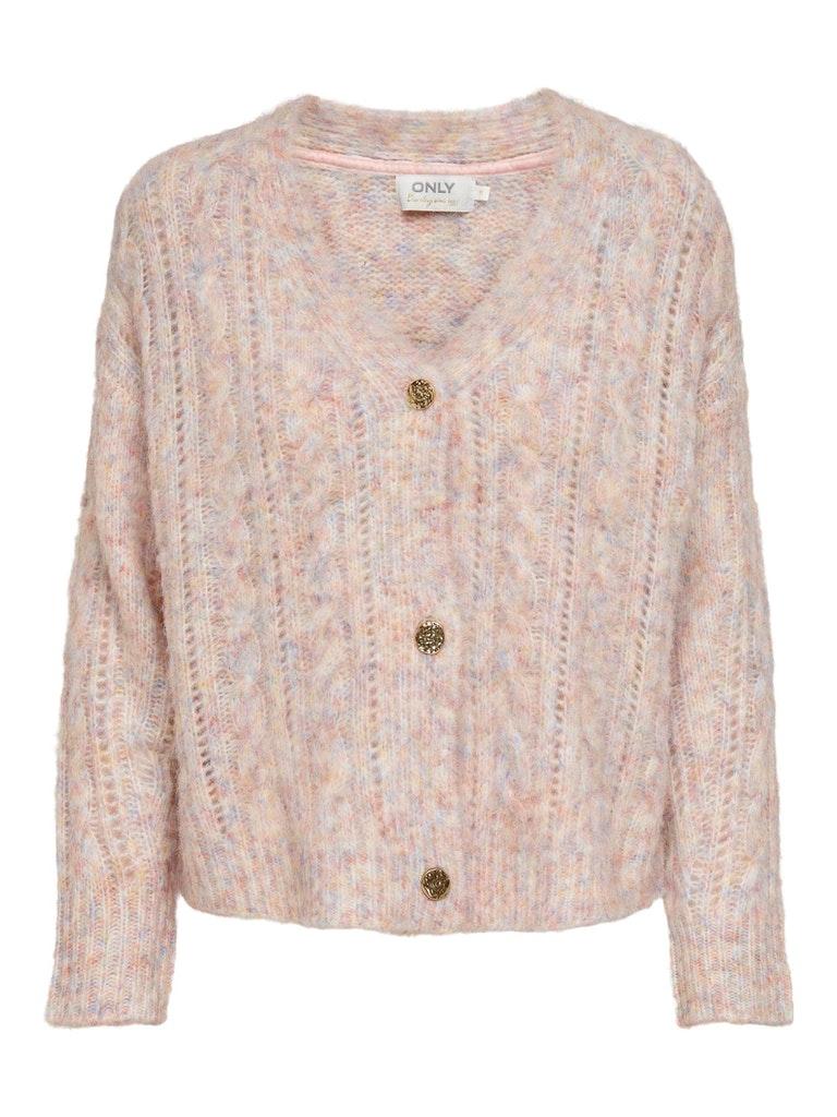 Only ONLRILEY LS V-NECK CARDIGAN - Rosette Rose