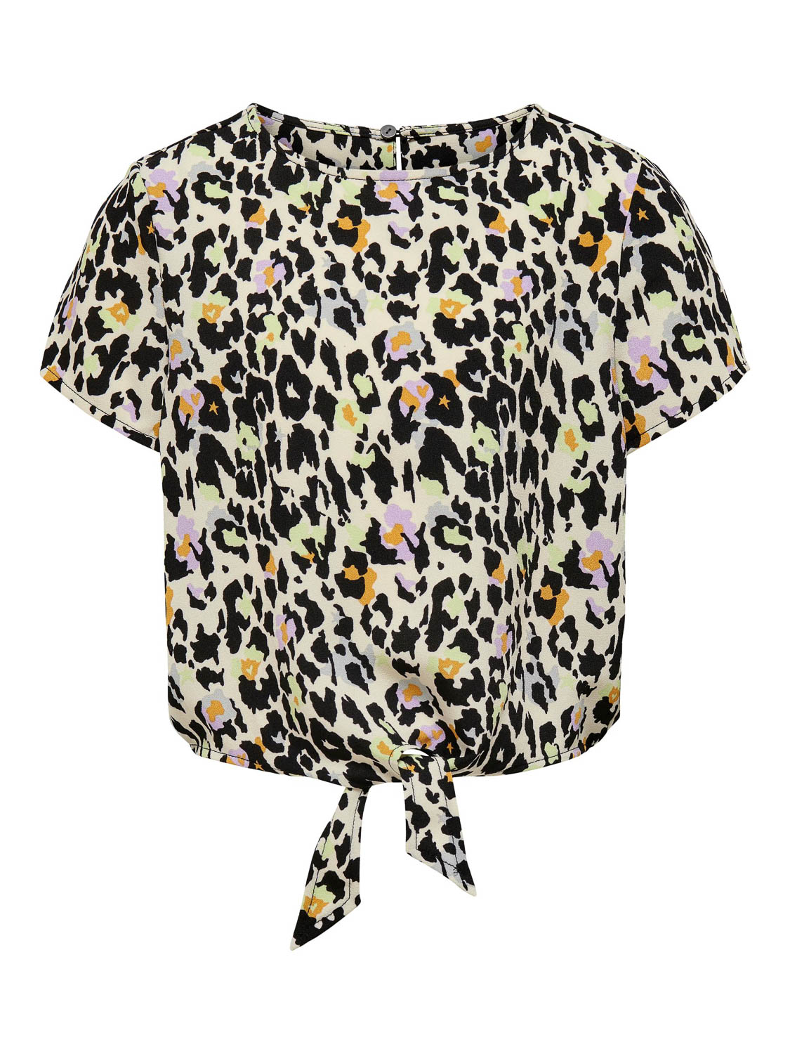 Kids ONLY KONSTARLY DANIELLE S/S KNOT TOP PTM Meisjes T-shirt - Maat 146