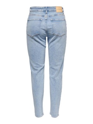 Only ONLEMILY STRETCH HW S A CRO789 NOOS Light Blue Denim | Freewear ONLEMILY STRETCH HW S A CRO789 NOOS - www.freewear.nl - Freewear