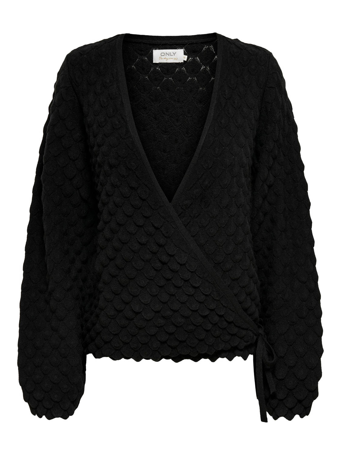 Only Onlgilja L/s Wrap Pullover Cs Knt
