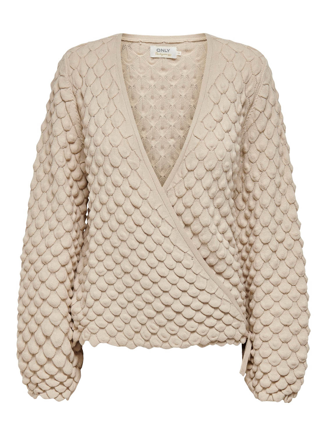 Only Onlgilja L/s Wrap Pullover Cs Knt