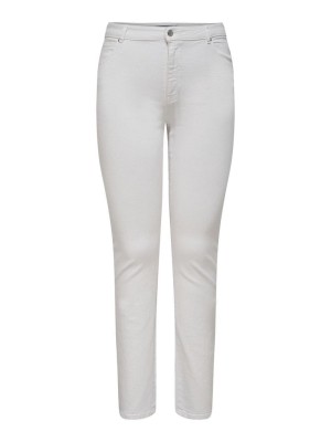 Carmakoma CARLAOLA HW SLIM JNS AZG270  DNMNOO: White | Freewear CARLAOLA HW SLIM JNS AZG270  DNMNOO: - www.freewear.nl - Freewear