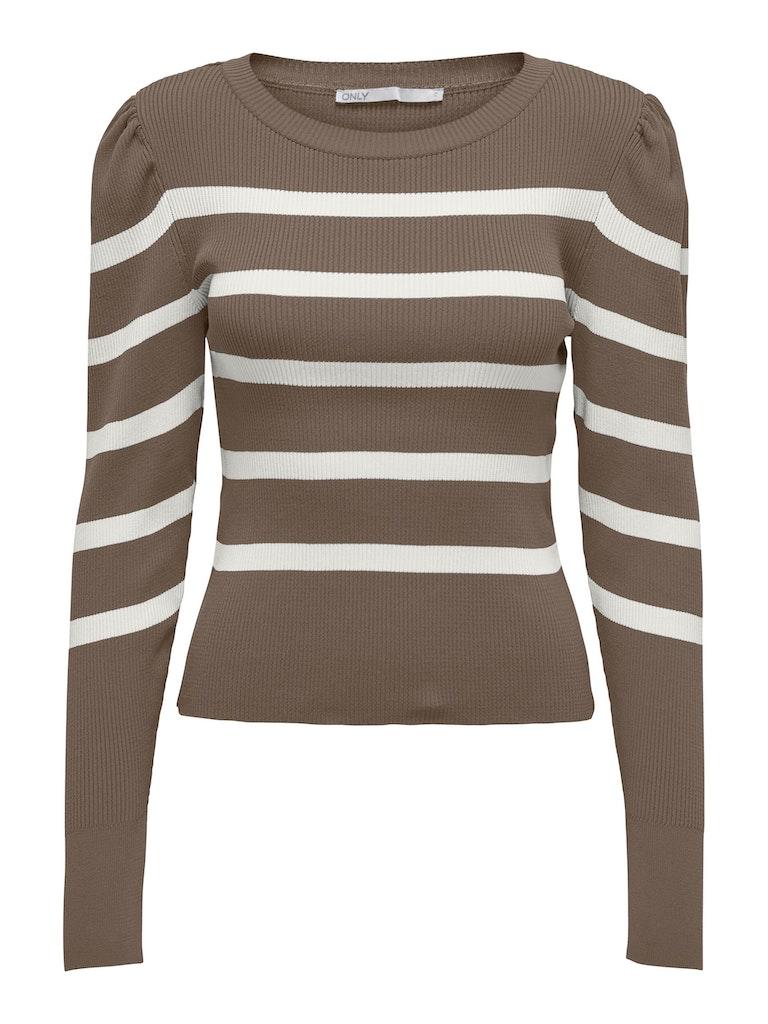 ONLY ONLSALLY L/S PUFF PULLOVER KNT NOOS Dames Trui - Maat M