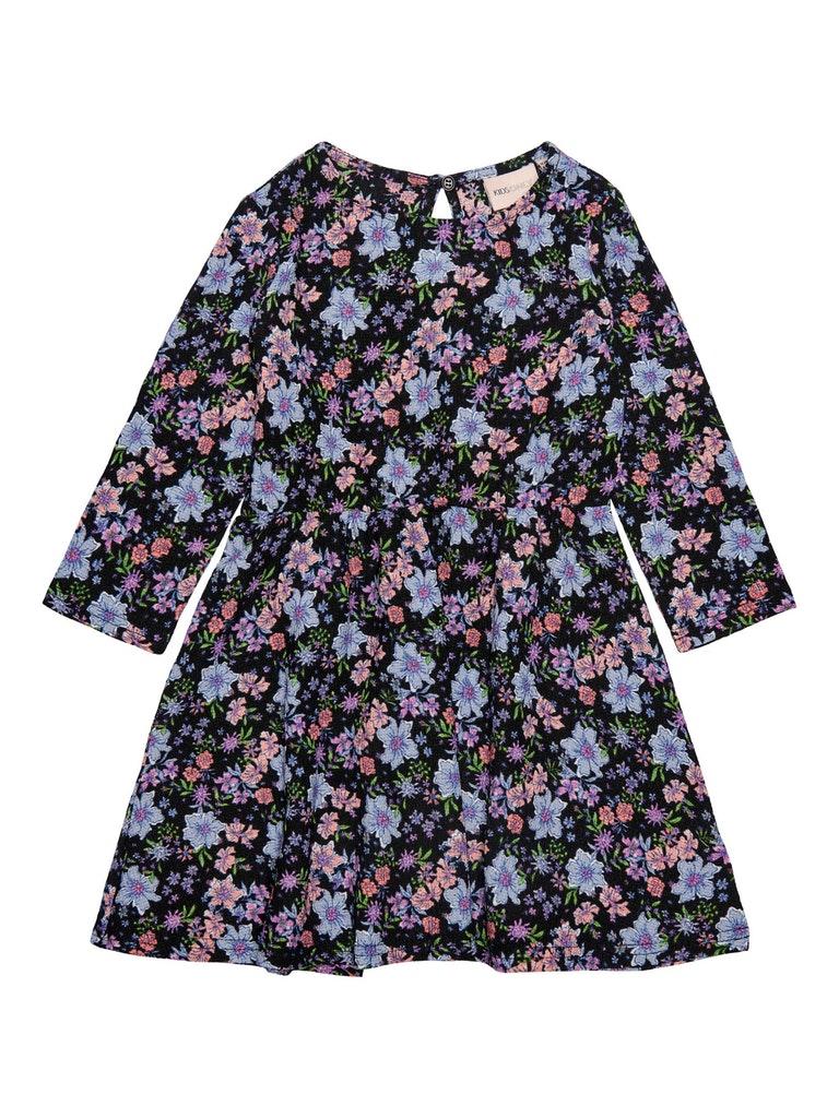 Kids ONLY KMGSAGA L/S DRESS JRS Meisjes Jurk - Maat 98