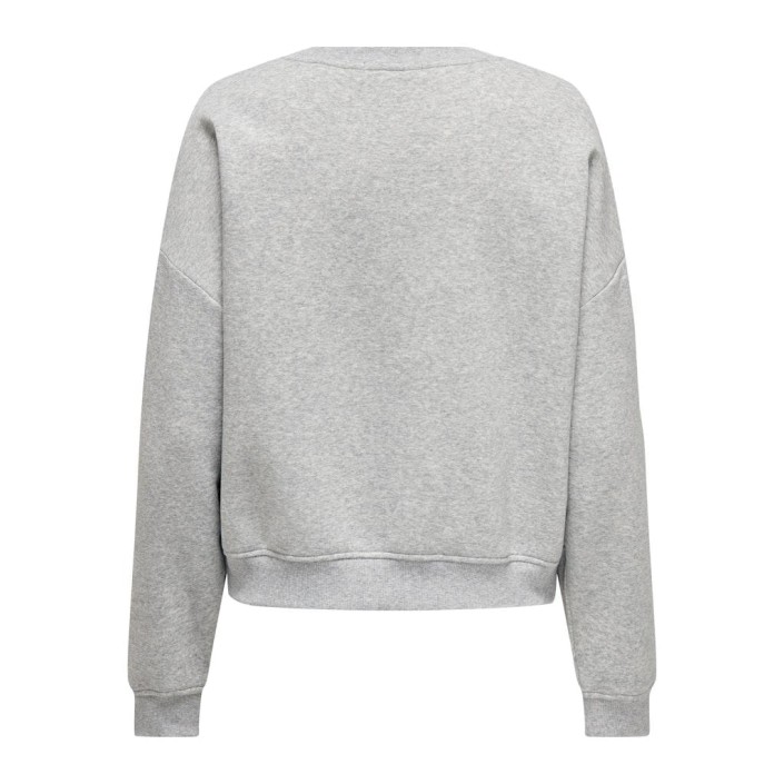 Only ONLSWEAT LIFE L/S CREW O.SIZE STATE: Light Grey Melange/NY TERRY | Freewear ONLSWEAT LIFE L/S CREW O.SIZE STATE: - www.freewear.nl - Freewear