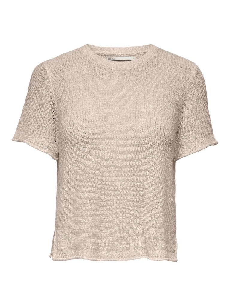Only T-shirt Onlsunny S/s Pullover Nca Knt 15254282 Pumice Stone Dames Maat - S