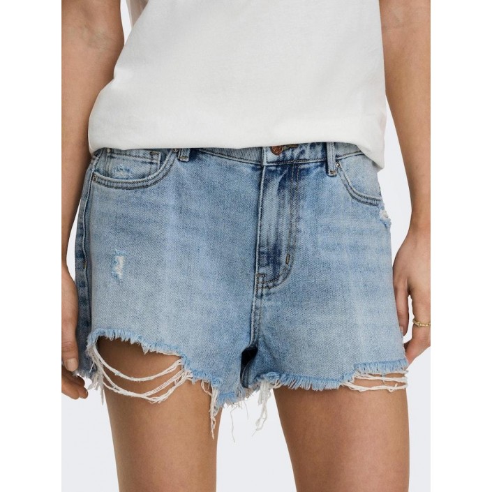 Only ONLPACY HW DNM SHORTS NOOS Light Blue Denim | Freewear ONLPACY HW DNM SHORTS NOOS - www.freewear.nl - Freewear