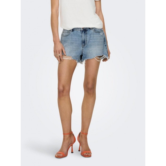 Only ONLPACY HW DNM SHORTS NOOS Light Blue Denim | Freewear ONLPACY HW DNM SHORTS NOOS - www.freewear.nl - Freewear