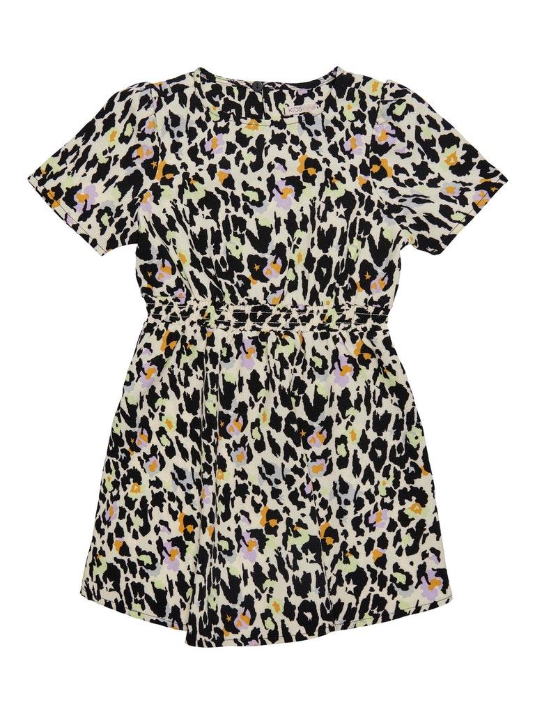 Kids ONLY KOMSTARLY S/S DRESS PTM Meisjes Jurk - Maat 98