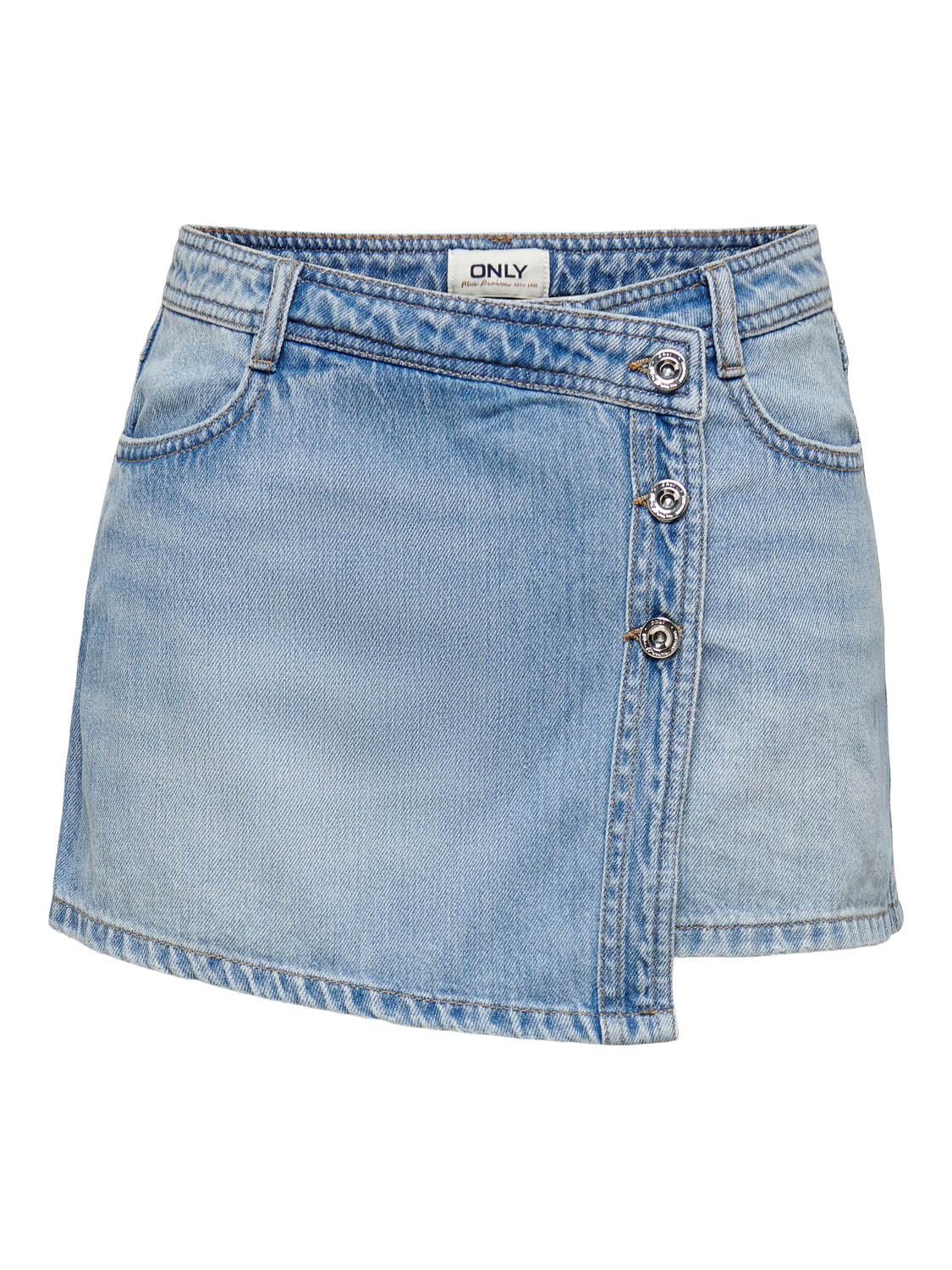 Only Lesly Denim Wrap Skort Dames