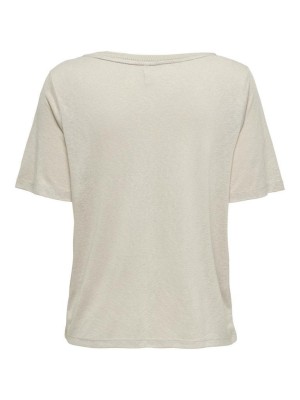 Only ONLELISE S/S V-NECK TOP JRS Moonbeam | Freewear ONLELISE S/S V-NECK TOP JRS - www.freewear.nl - Freewear