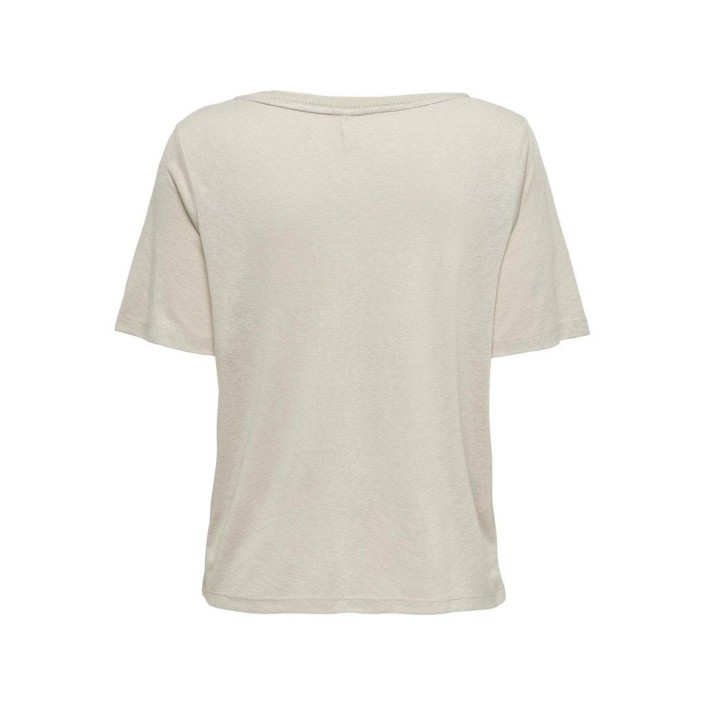 Only ONLELISE S/S V-NECK TOP JRS Moonbeam | Freewear ONLELISE S/S V-NECK TOP JRS - www.freewear.nl - Freewear