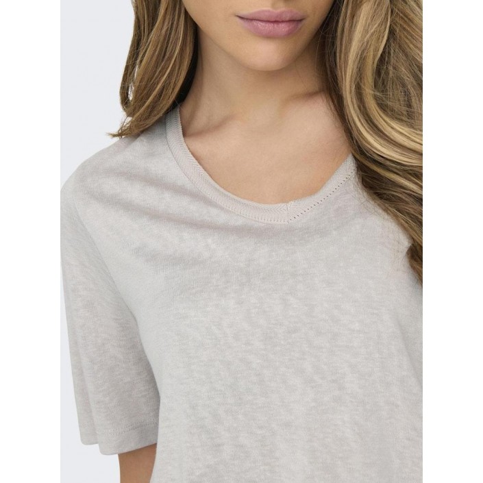 Only ONLELISE S/S V-NECK TOP JRS Moonbeam | Freewear ONLELISE S/S V-NECK TOP JRS - www.freewear.nl - Freewear