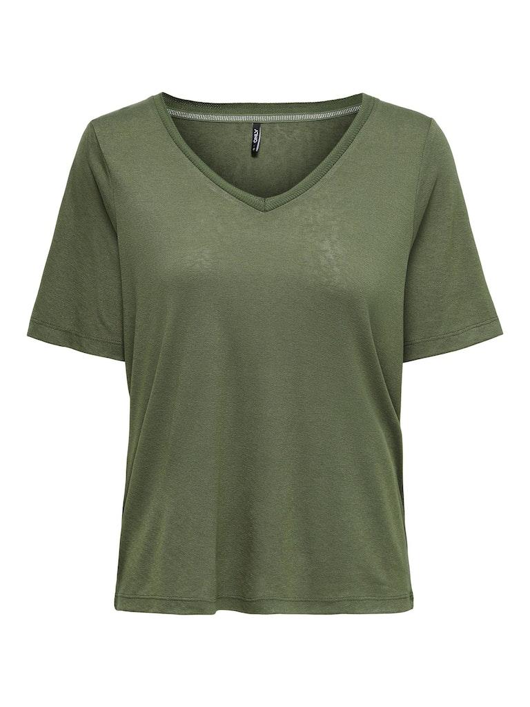 Only Onlelise S/s V-neck Top Jrs