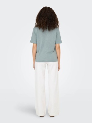 Only ONLELISE S/S V-NECK TOP JRS Abyss | Freewear ONLELISE S/S V-NECK TOP JRS - www.freewear.nl - Freewear