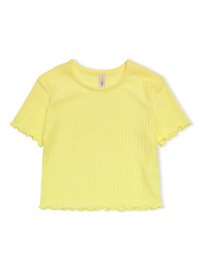 Kids ONLY KMGNELLA S/S O-NECK TOP JRS Meisjes T-shirt - Maat 104