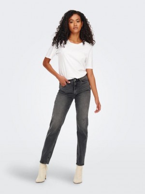 Only ONLEMILY STRETCH HW ST ANK CRO614 N: Dark Grey Denim | Freewear ONLEMILY STRETCH HW ST ANK CRO614 N: - www.freewear.nl - Freewear