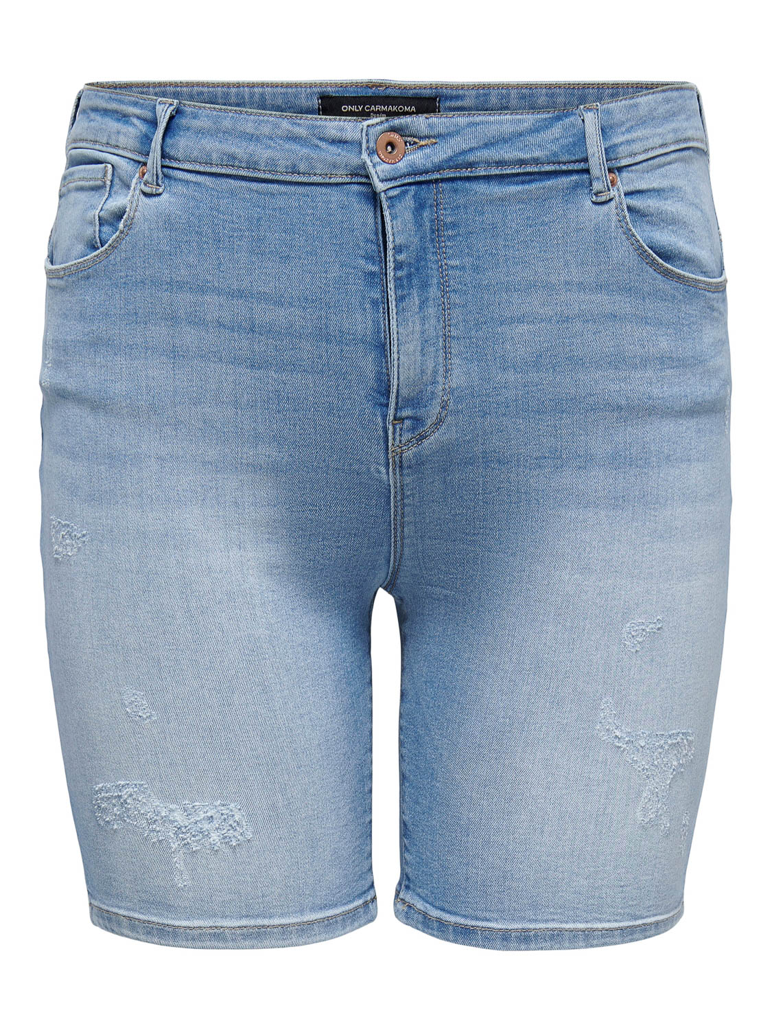 ONLY CARMAKOMA CARLAOLA REG DEST DNM SHORTS Dames Jeans - Maat 42