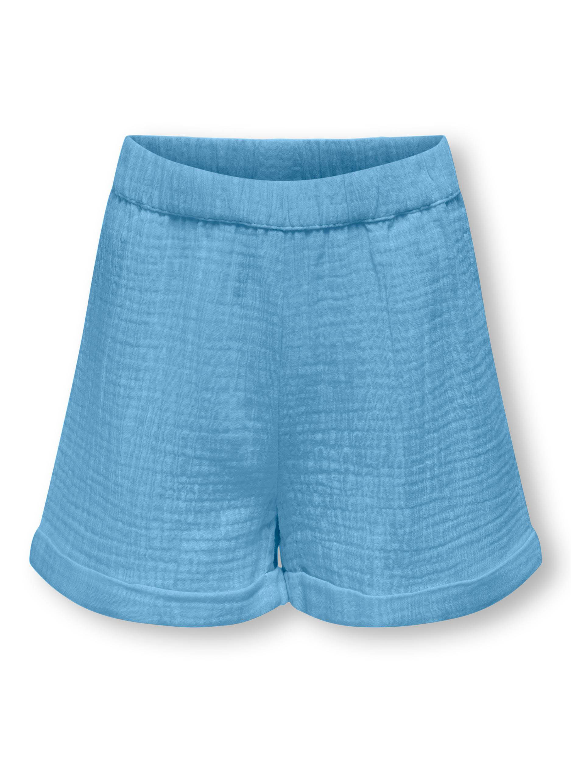 ONLY KOGTHYRA SHORTS WVN Meisjes Broek - Blissful Blue - Maat 146