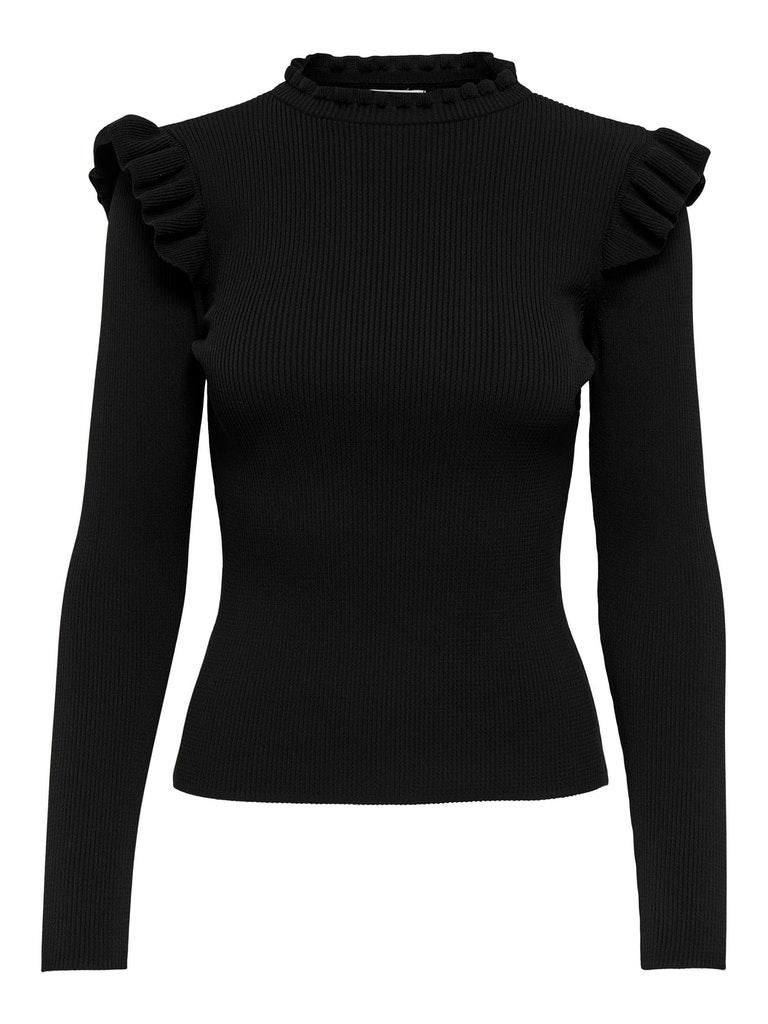 ONLY ONLSIA SALLY RUFFLE LS PULLOVER KNT NOOS Dames Trui - Maat M