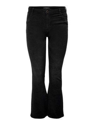 Carmakoma CARSALLY HW FLARED JEANS BJ165 NOOS Black | Freewear CARSALLY HW FLARED JEANS BJ165 NOOS - www.freewear.nl - Freewear