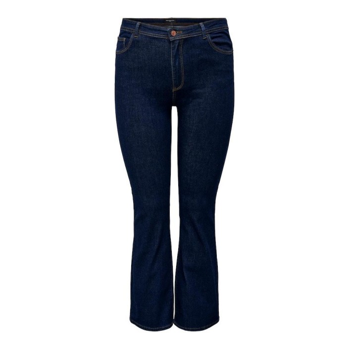 Carmakoma CARSALLY HW FLARED JEANS DNM BJ370 : Dark Blue Denim | Freewear CARSALLY HW FLARED JEANS DNM BJ370 : - www.freewear.nl - Freewear