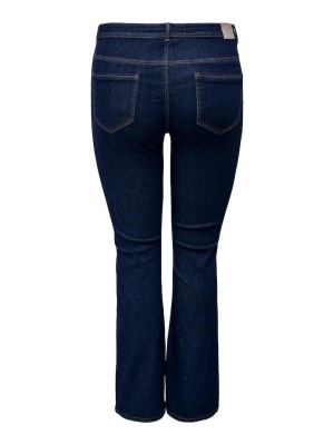 Carmakoma CARSALLY HW FLARED JEANS DNM BJ370 : Dark Blue Denim | Freewear CARSALLY HW FLARED JEANS DNM BJ370 : - www.freewear.nl - Freewear