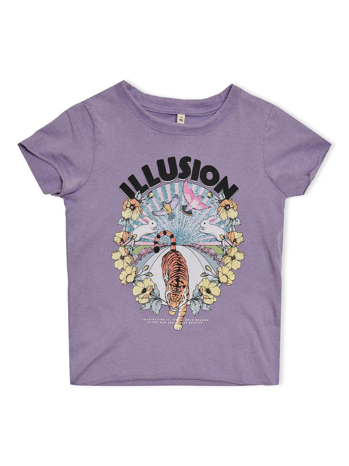 KIDS ONLY KMGLUCY FIT S/S PLANET TOP BOX JRS Meisjes T-shirt - Maat 98