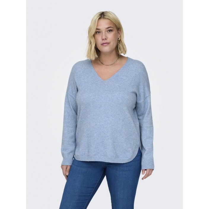 Carmakoma CARMARGARETA LS PULLOVER KNT NOOS Allure/MELANGE | Freewear CARMARGARETA LS PULLOVER KNT NOOS - www.freewear.nl - Freewear
