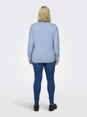Carmakoma CARMARGARETA LS PULLOVER KNT NOOS Allure/MELANGE | Freewear CARMARGARETA LS PULLOVER KNT NOOS - www.freewear.nl - Freewear