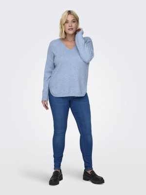 Carmakoma CARMARGARETA LS PULLOVER KNT NOOS Allure/MELANGE | Freewear CARMARGARETA LS PULLOVER KNT NOOS - www.freewear.nl - Freewear
