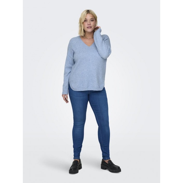 Carmakoma CARMARGARETA LS PULLOVER KNT NOOS Allure/MELANGE | Freewear CARMARGARETA LS PULLOVER KNT NOOS - www.freewear.nl - Freewear