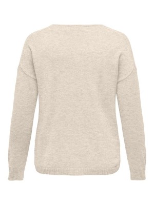 Carmakoma CARMARGARETA LS PULLOVER KNT NOOS Whitecap Gray/MELANGE | Freewear CARMARGARETA LS PULLOVER KNT NOOS - www.freewear.nl - Freewear