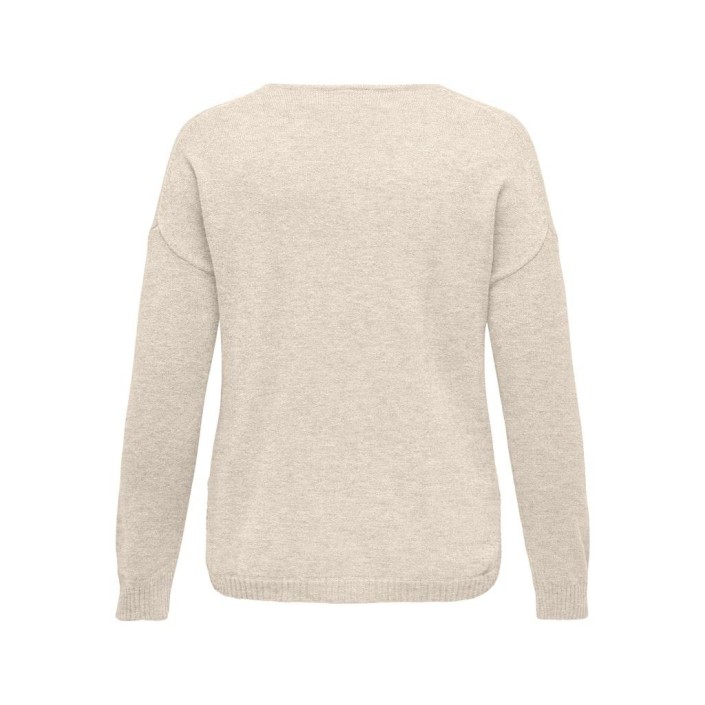 Carmakoma CARMARGARETA LS PULLOVER KNT NOOS Whitecap Gray/MELANGE | Freewear CARMARGARETA LS PULLOVER KNT NOOS - www.freewear.nl - Freewear
