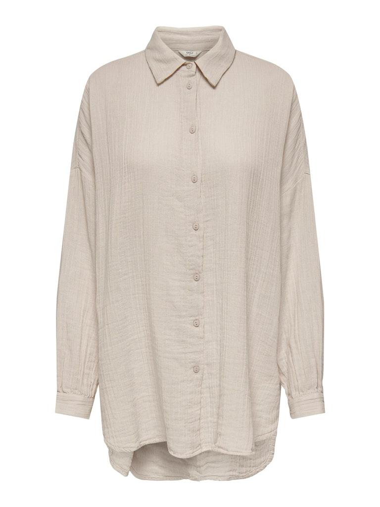 ONLY ONLTHYRA OVERSIZED SHIRT NOOS WVN Dames Blouse - Maat M